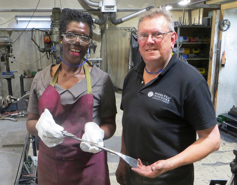 Nigel Tyas with Paulette Edwards Radio Sheffield