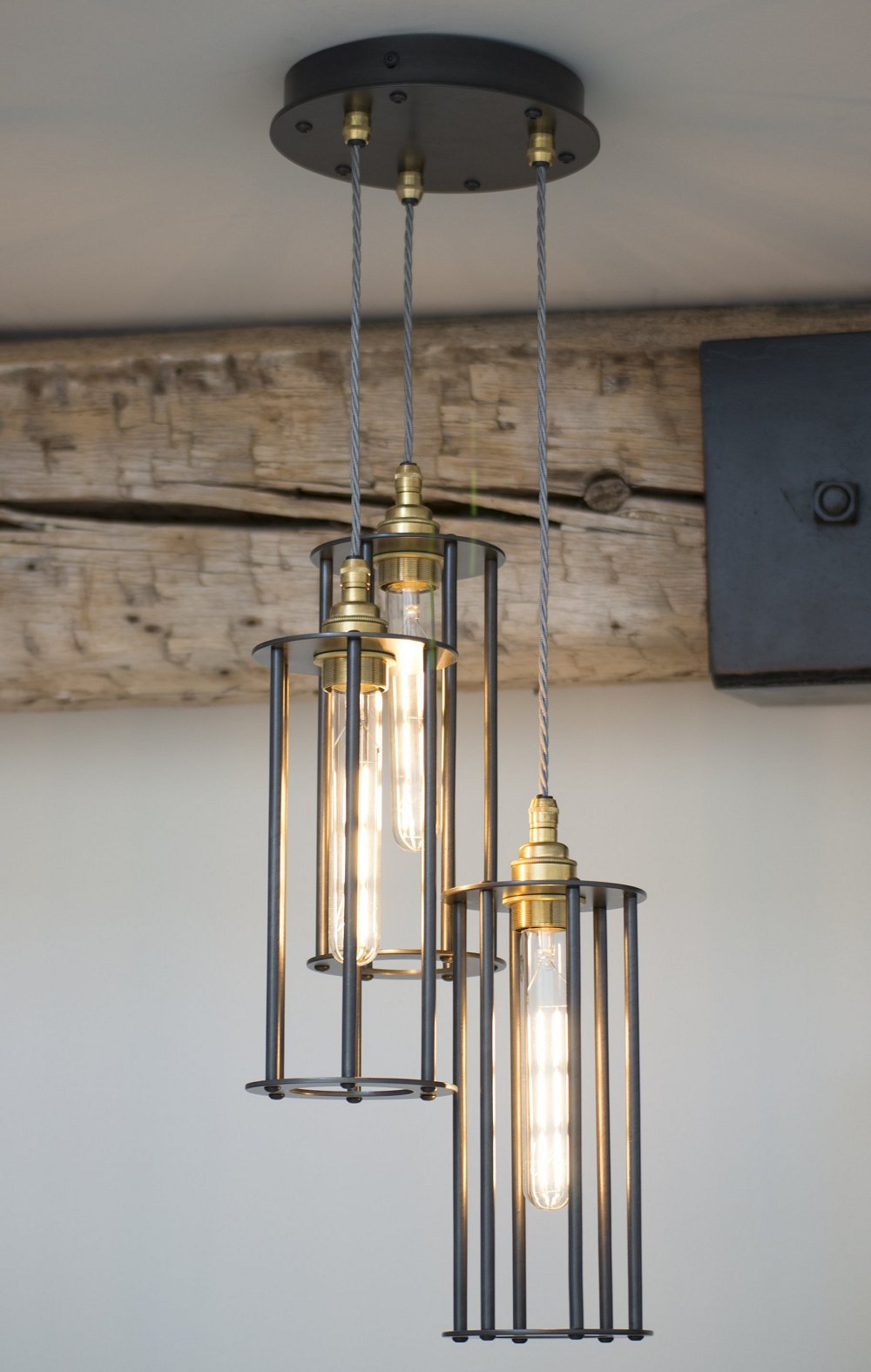 Stocksmoor three light pendant